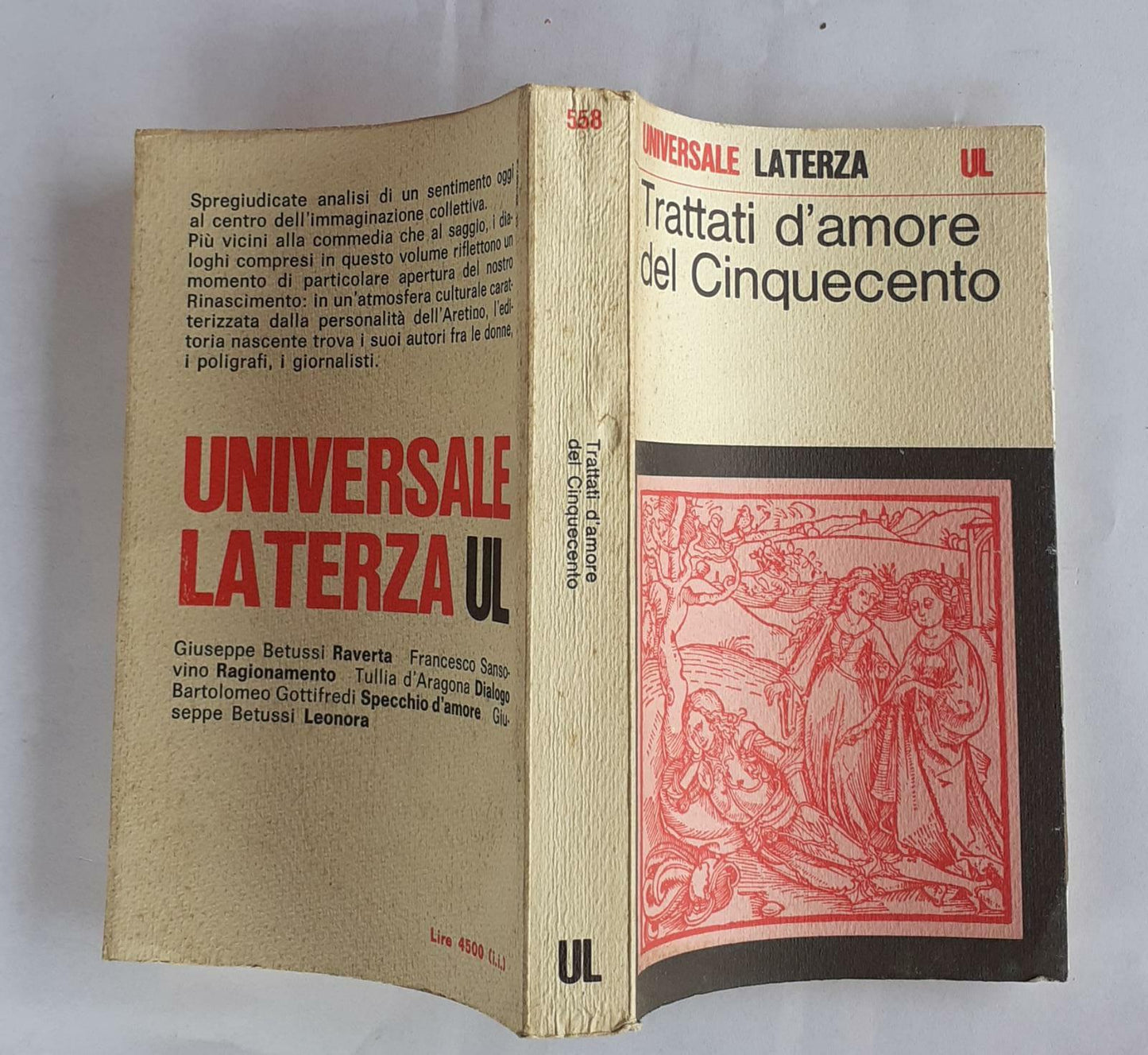 Trattati d'amore del Cinquecento - copertina
