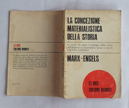 La concezione materialistica della storia: Marx-Engels - copertina