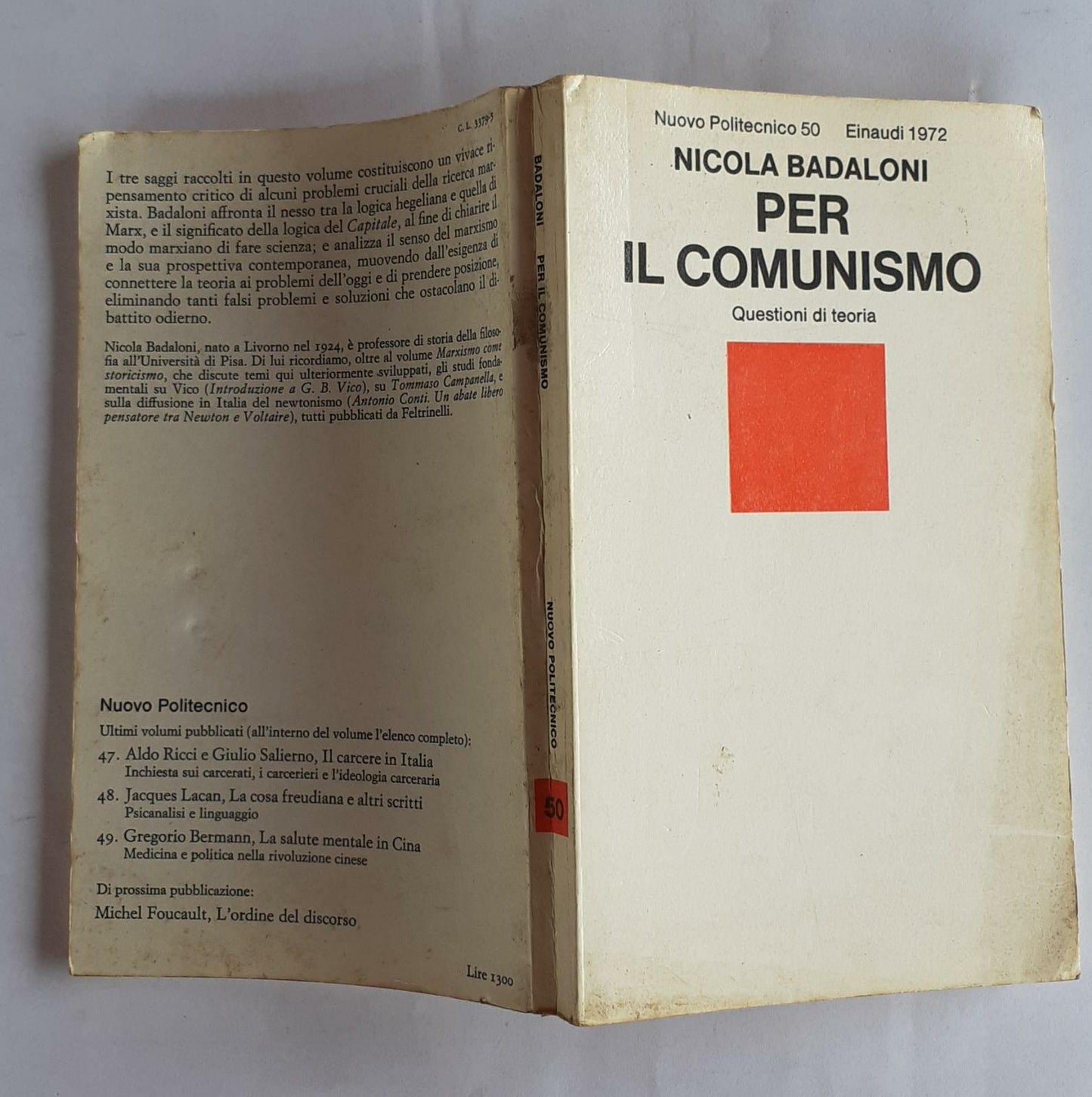 Per il comunismo - copertina