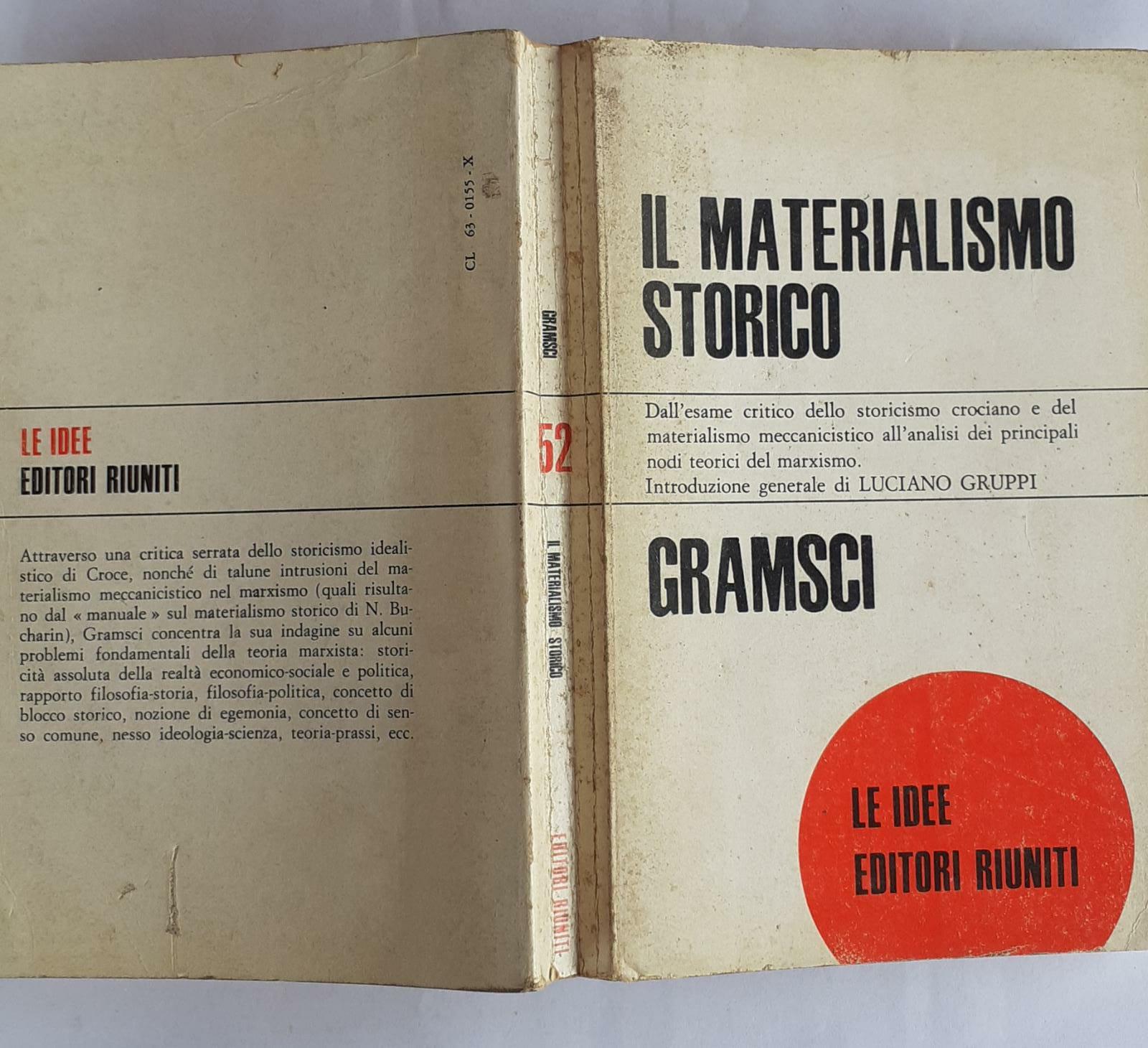 Il materialismo storico: Gramsci - copertina