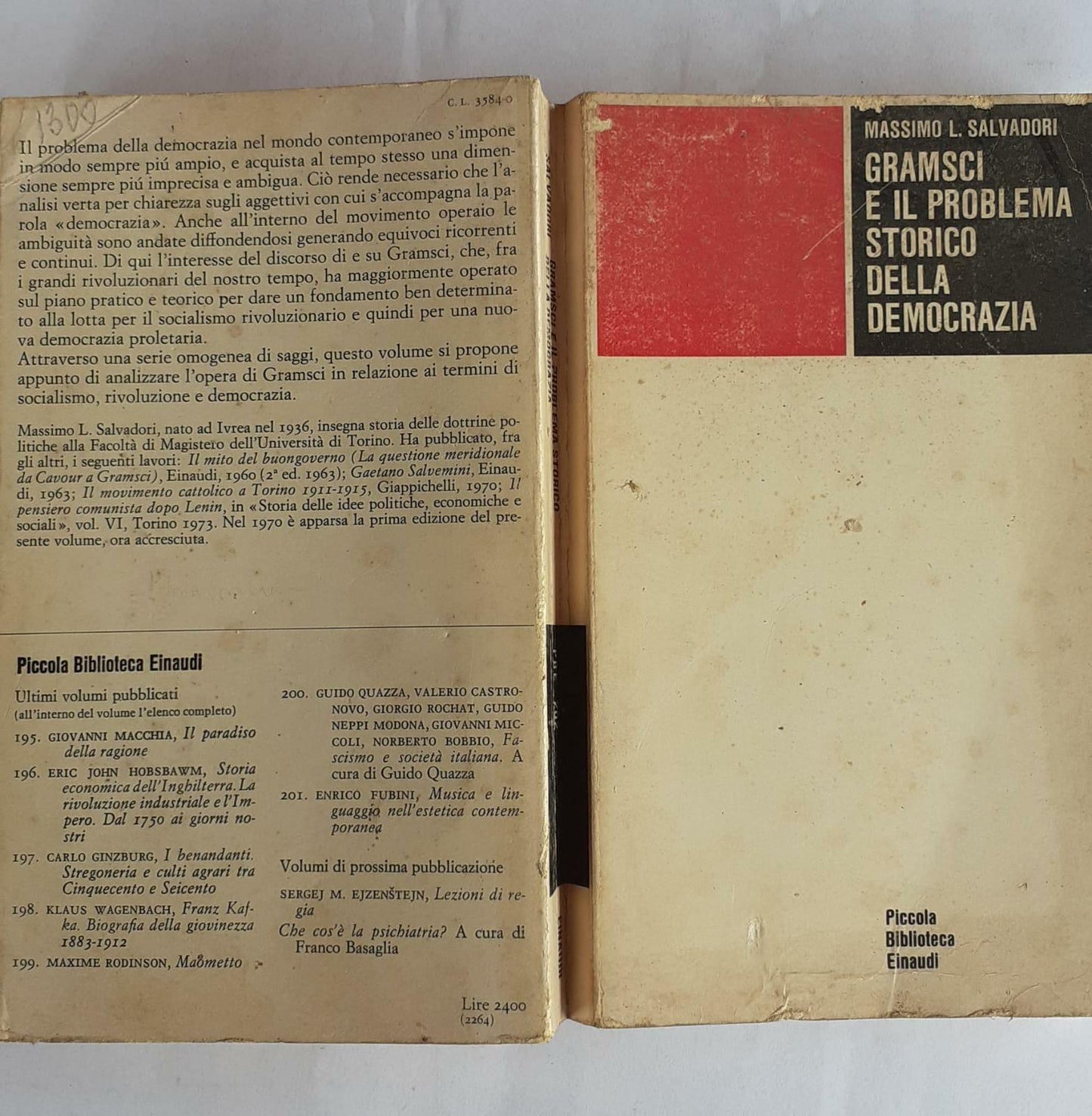 Gramsci e il problema storico della democrazia - copertina