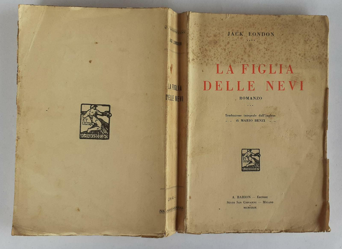 La figlia delle nevi - copertina