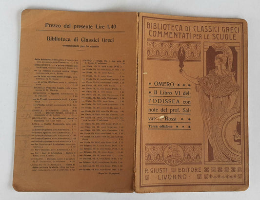 Il libro VI dell'Odissea - copertina