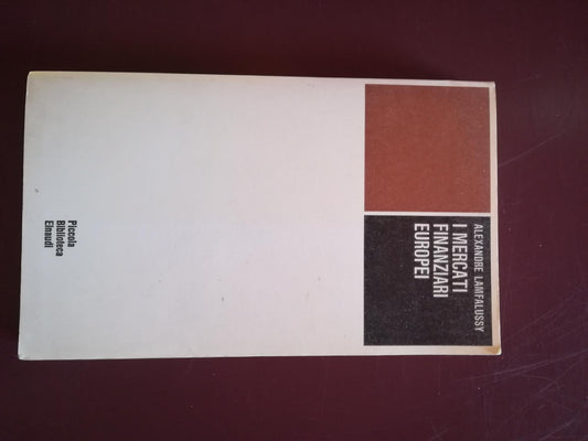 I mercati finanziari europei - copertina