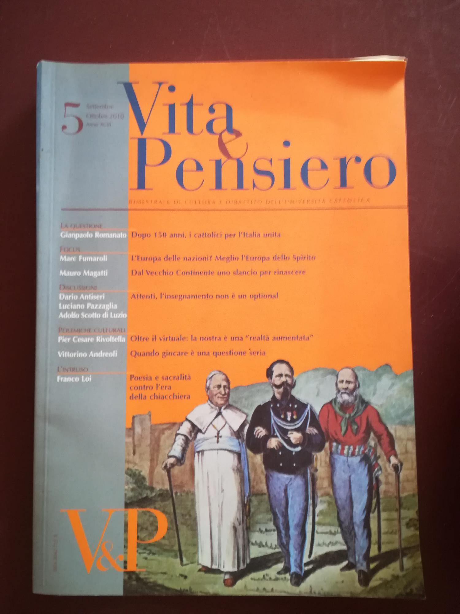Vita e pensiero (2010) (Vol. 5) - copertina