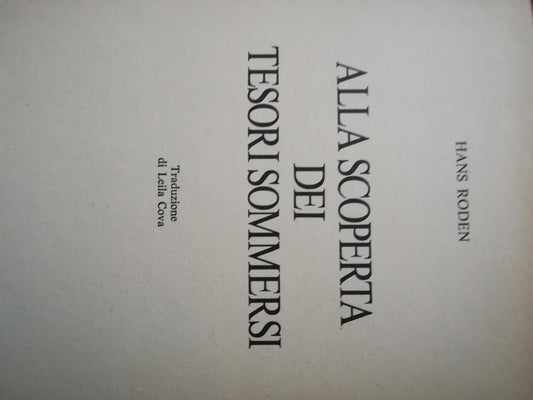 Alla scoperta dei tesori sommersi - copertina