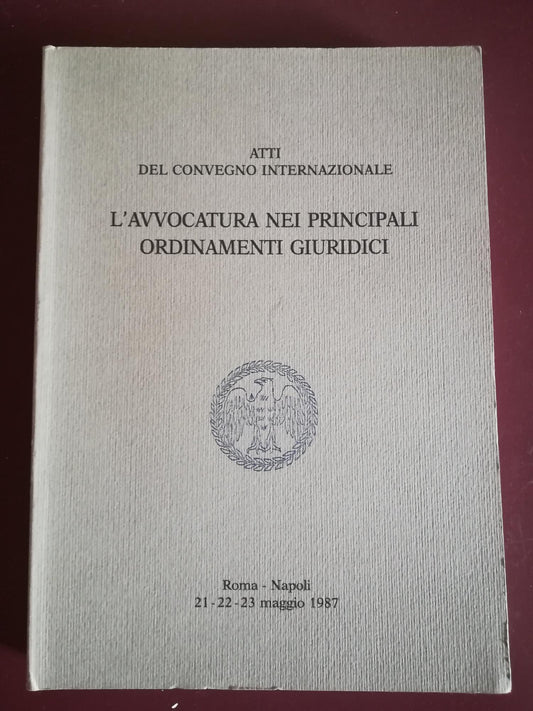 L'avvocatura nei principali ordinamenti giuridici - copertina
