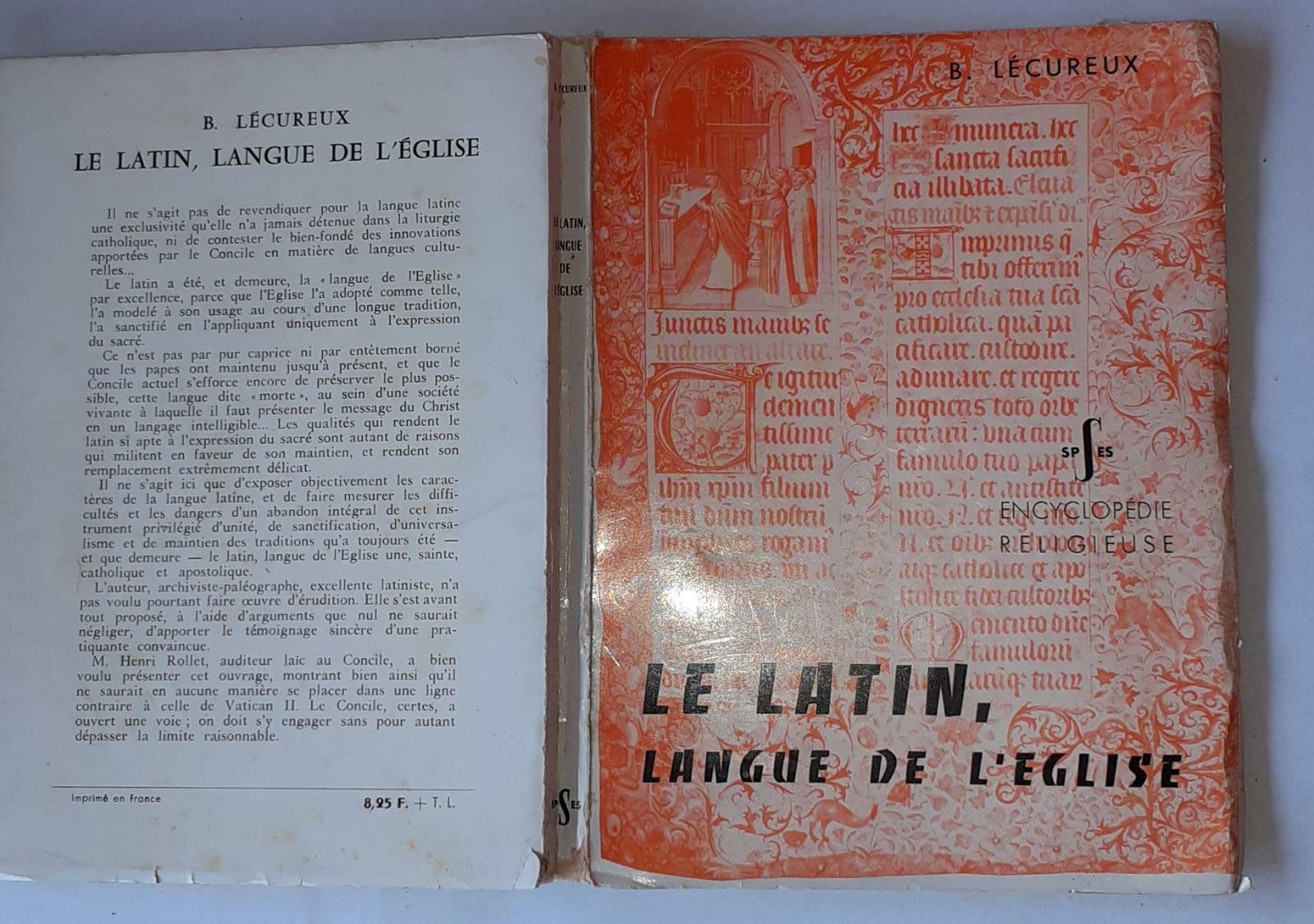 Le Latin, langue de l'eglise - copertina