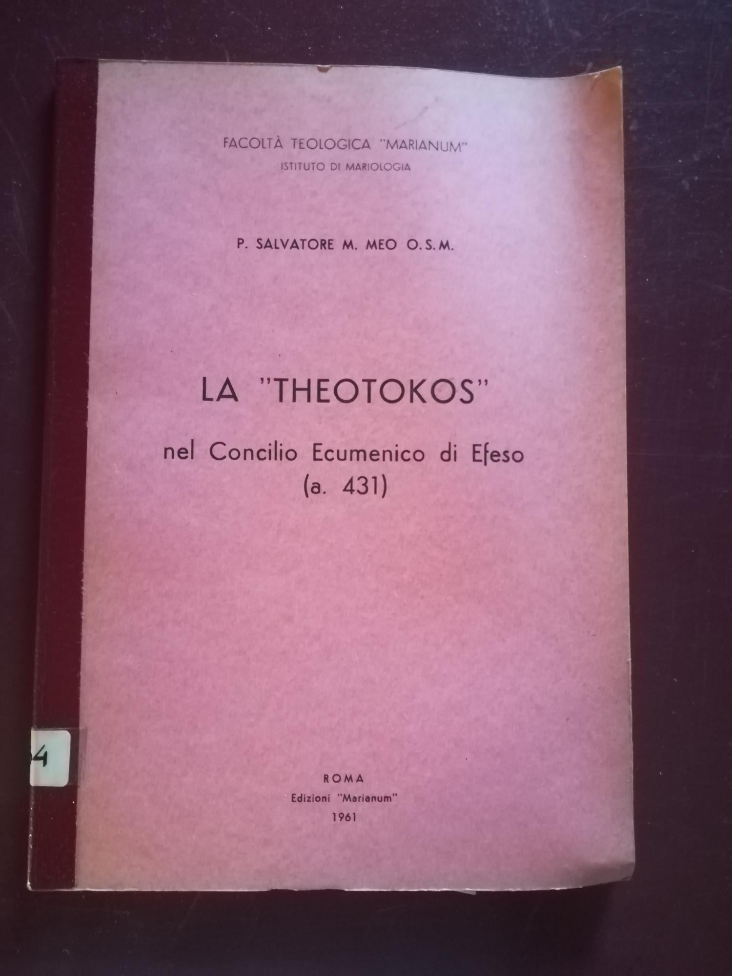 La " Theotokos" nel Concilio Ecumenico di Efeso - copertina