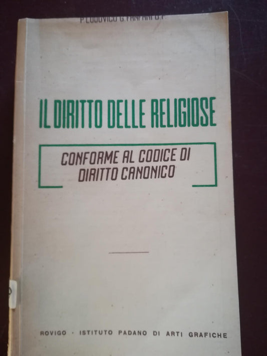 Il diritto delle religiose conforme al codice di diritto canonico - copertina