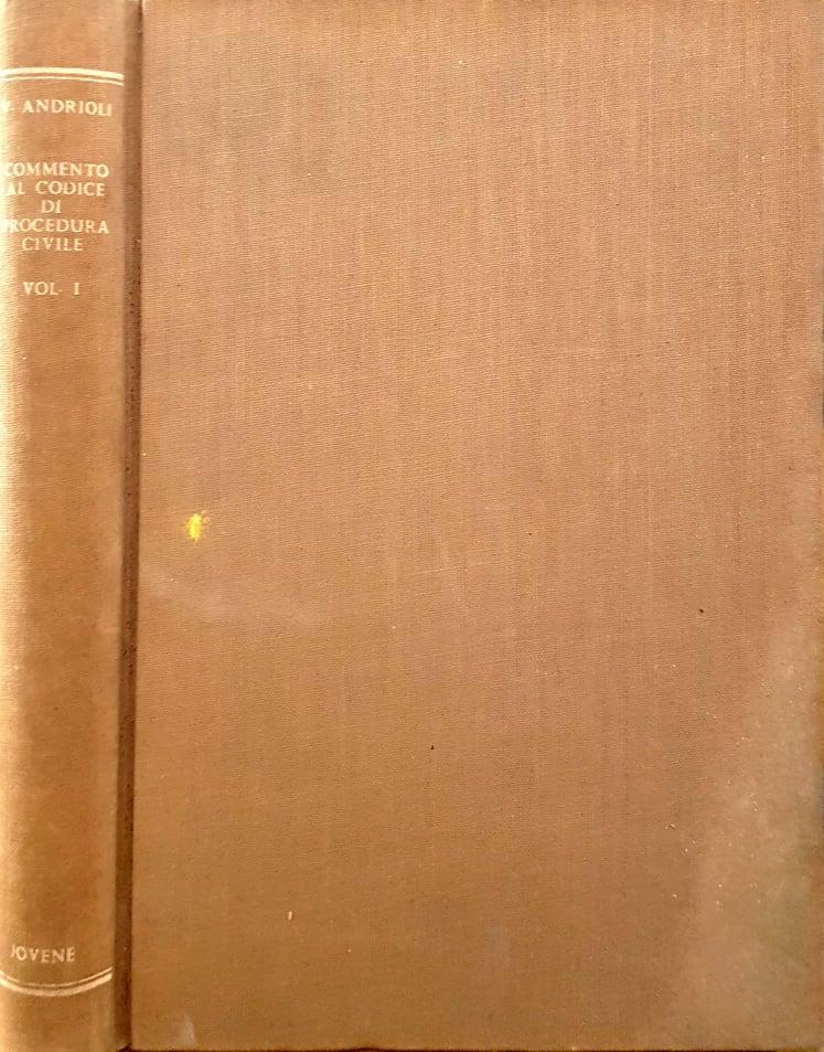 Commento al codice di procedura civile. Vol I - copertina