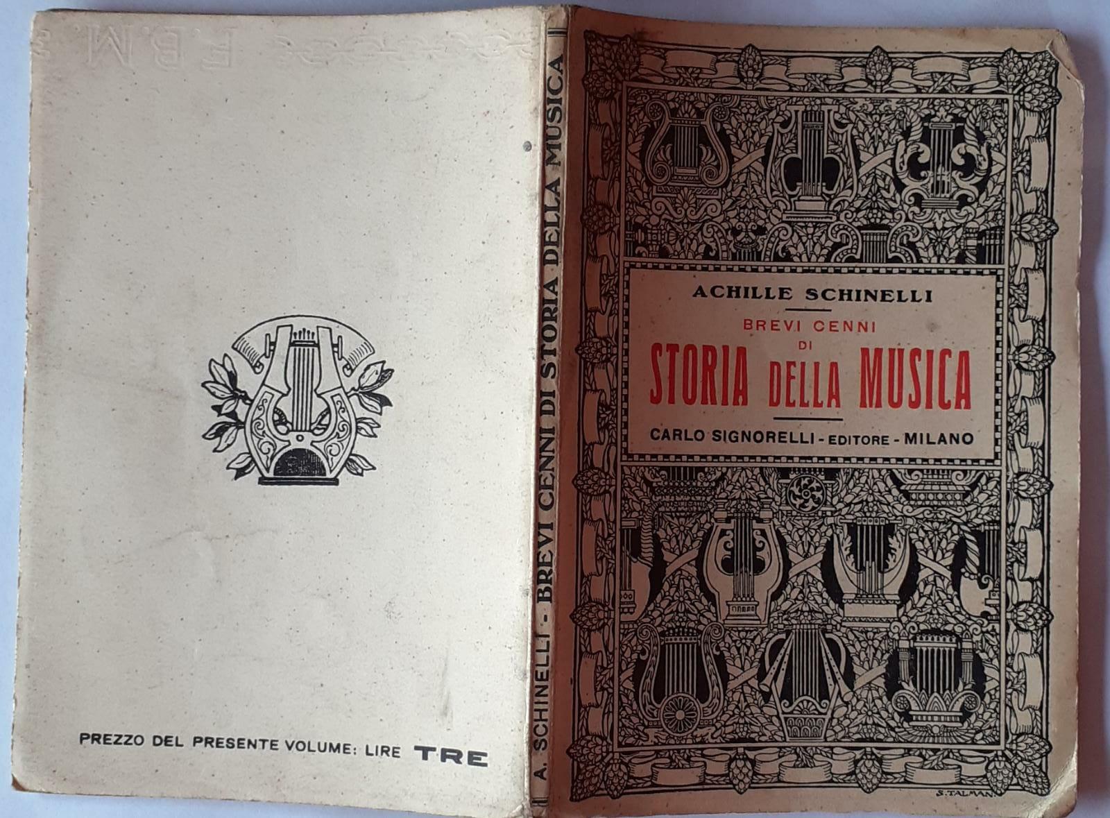 Brevi cenni di Storia della musica - copertina