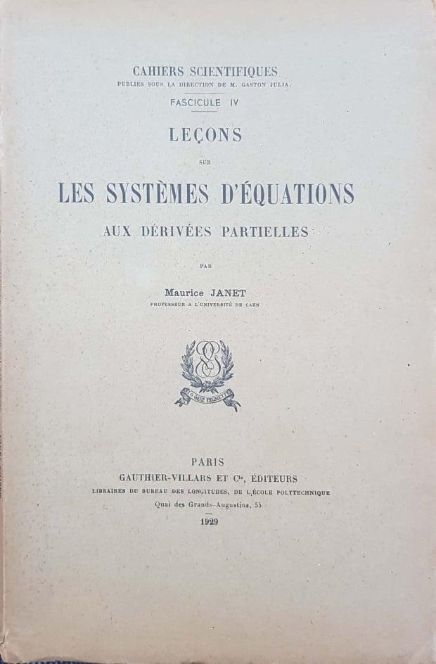 Leçons sur les systèmes d'équations aux dérivées partielles (Fascicule IV) - copertina