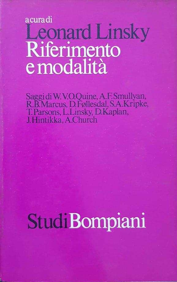 Riferimento e modalità - copertina