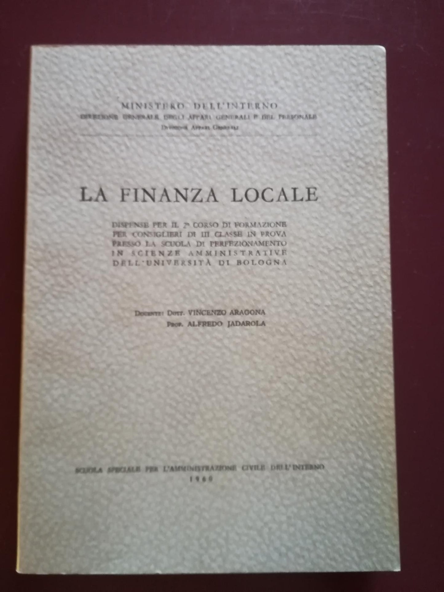 La finanza locale - copertina