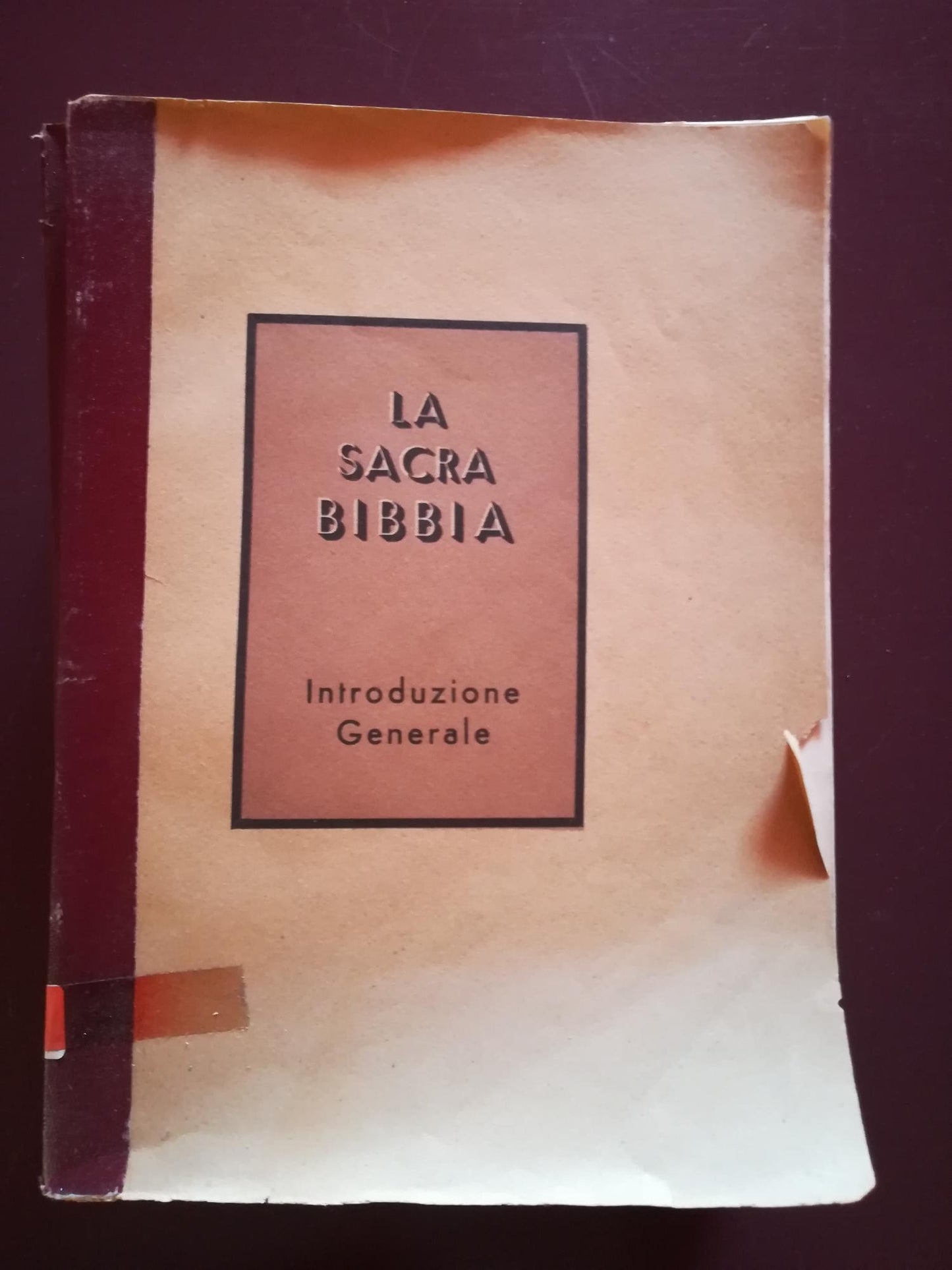La Sacra Bibbia: Introduzione generale - copertina