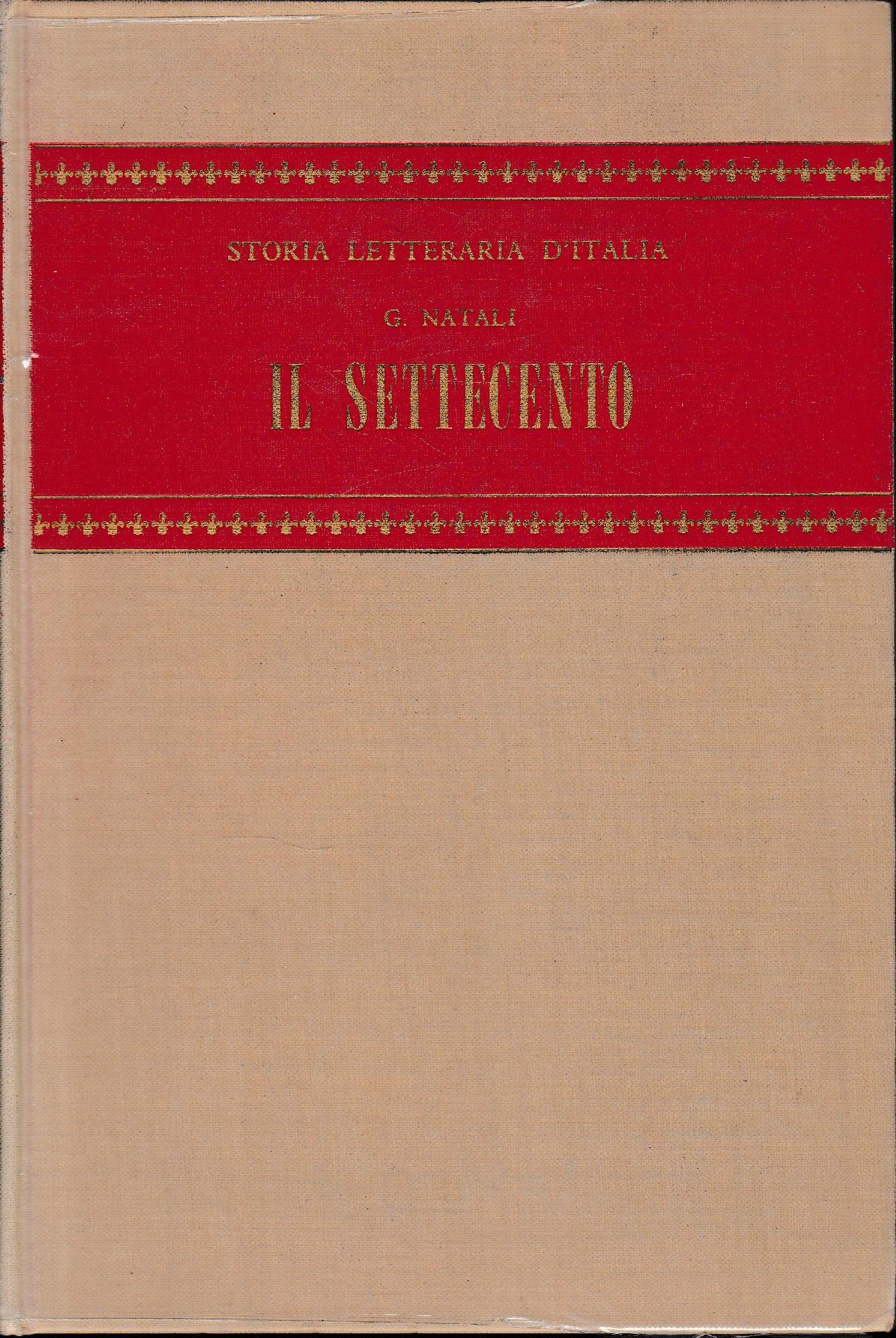 Il Settecento, parte seconda - copertina