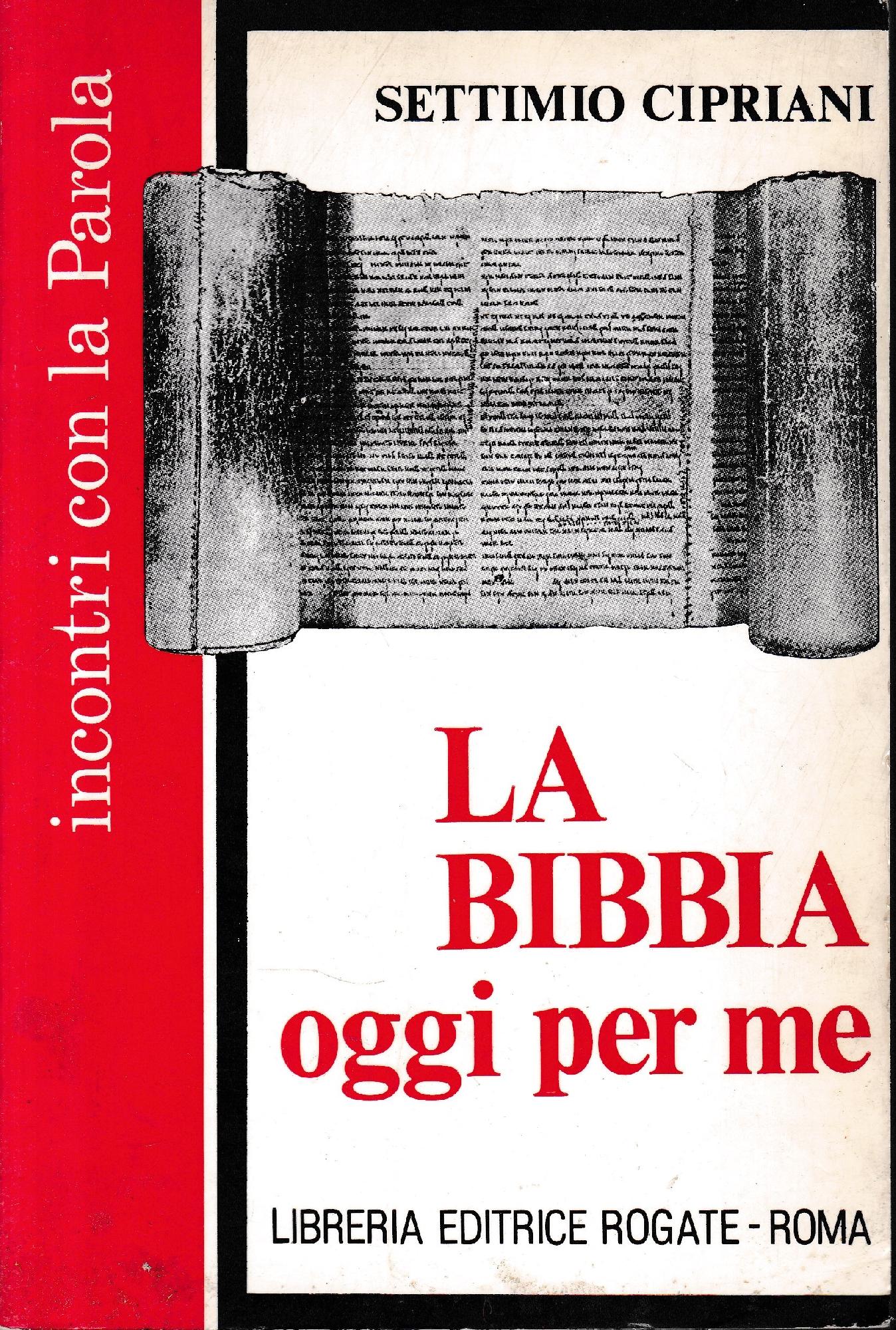 La Bibbia oggi per me - copertina