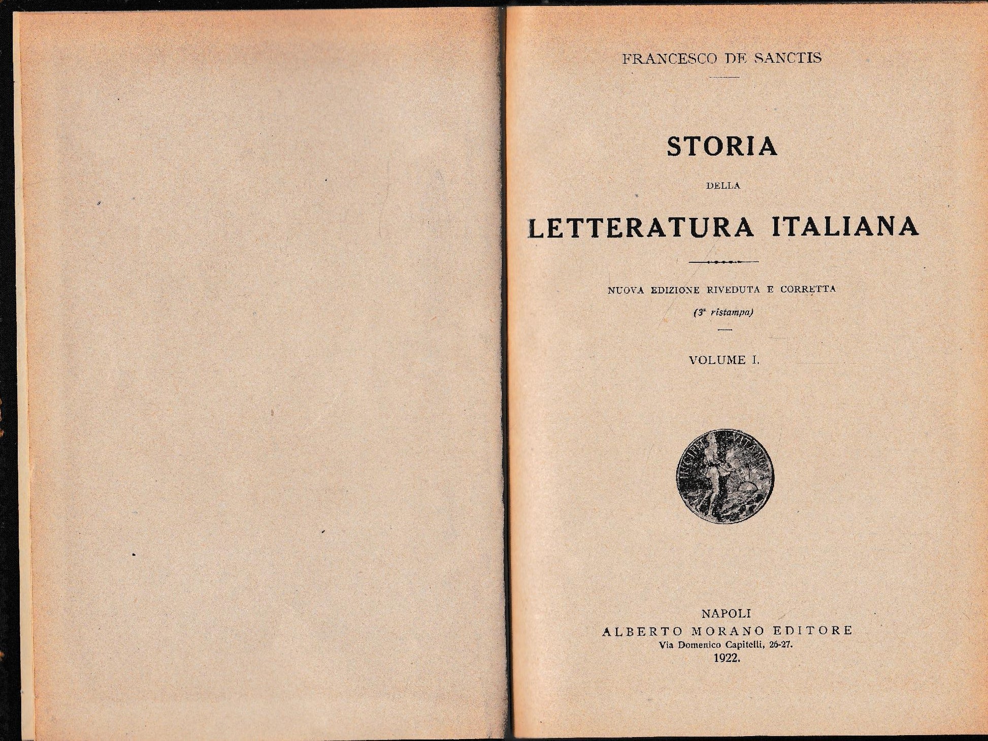 Storia della Letteratura Italiana, due volumi. - copertina