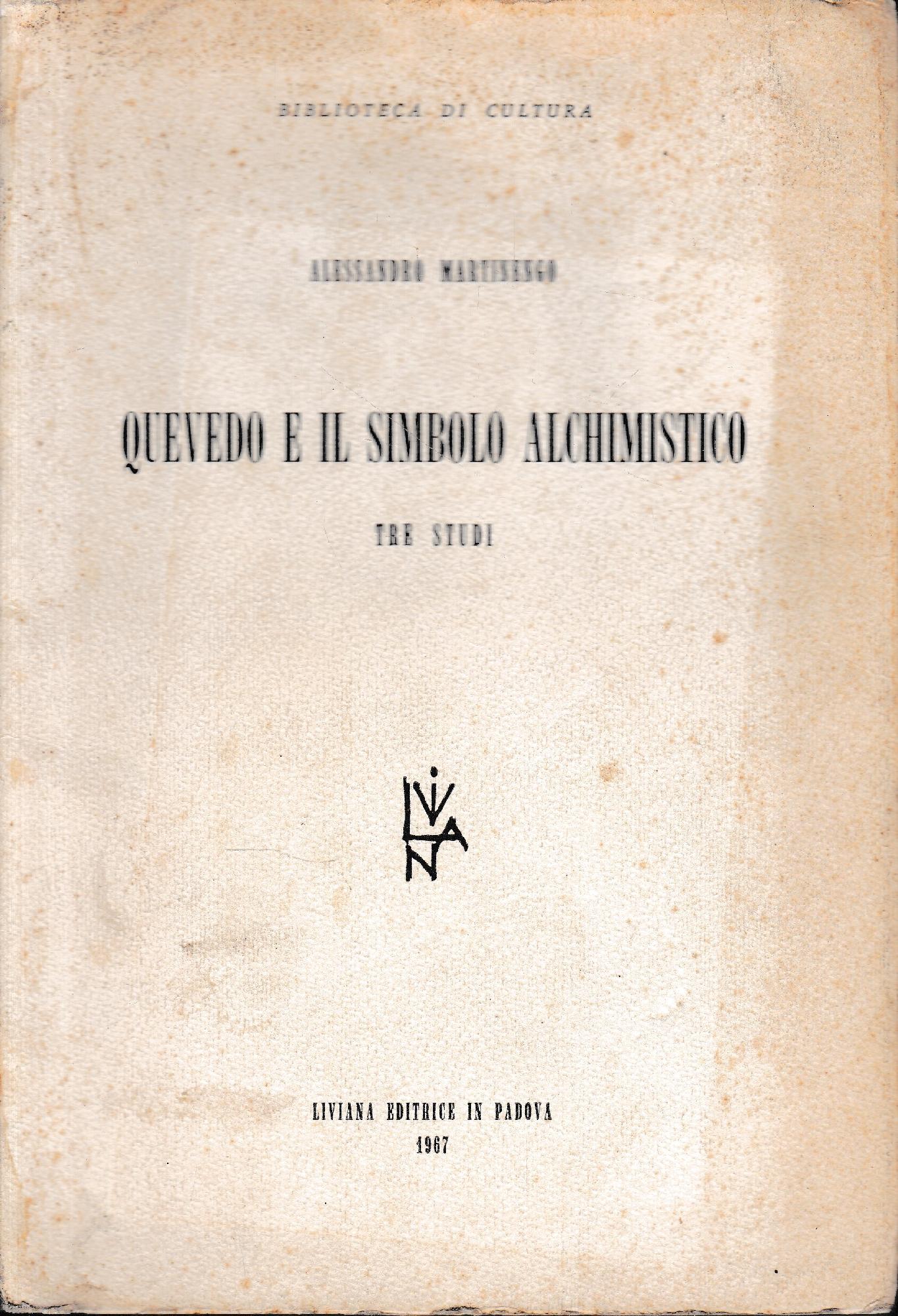 Quevedo e il simbolo alchimistico. Tre studi - copertina