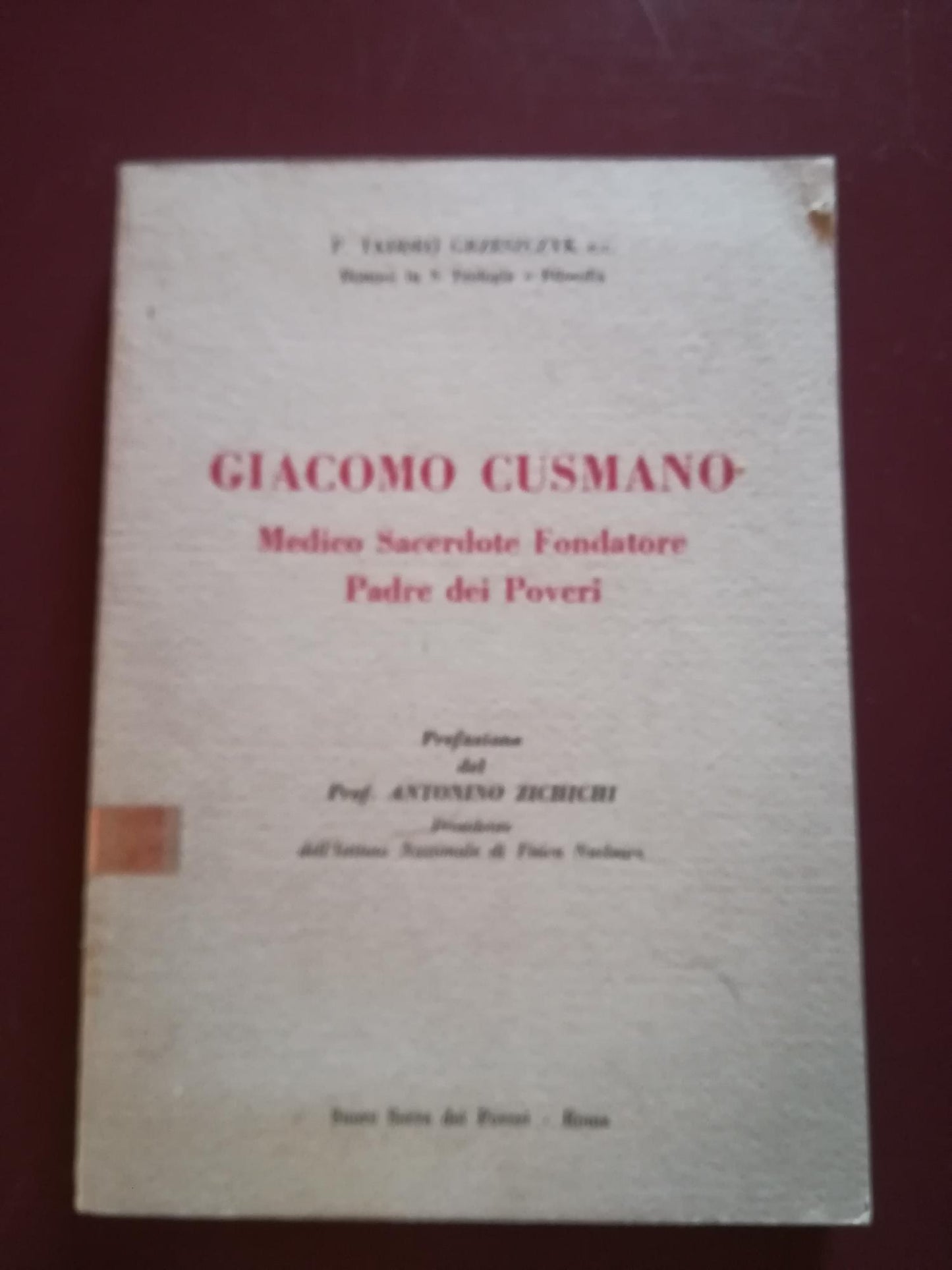 Giacomo Cusmano - copertina