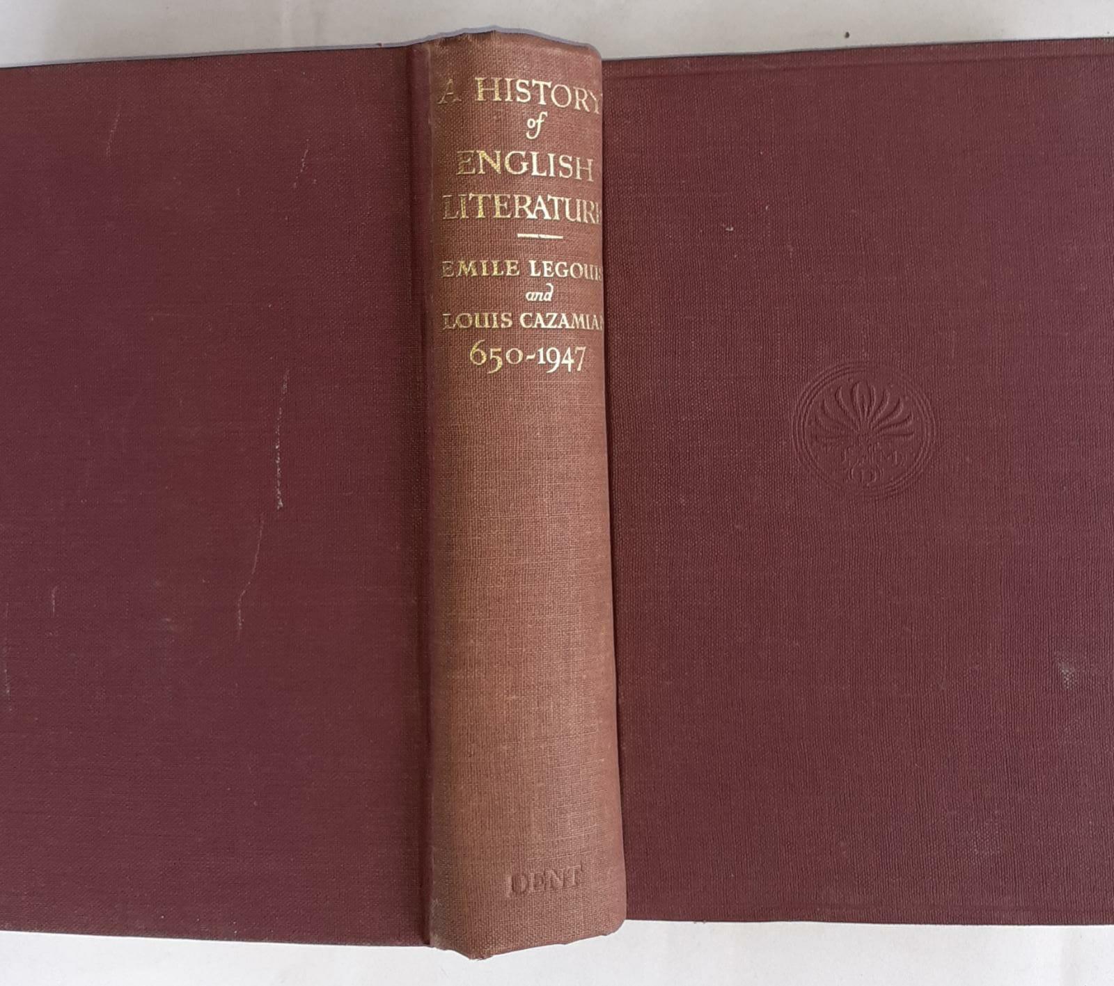 A History of english literature - copertina