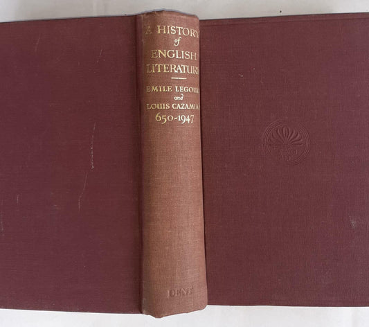 A History of english literature - copertina
