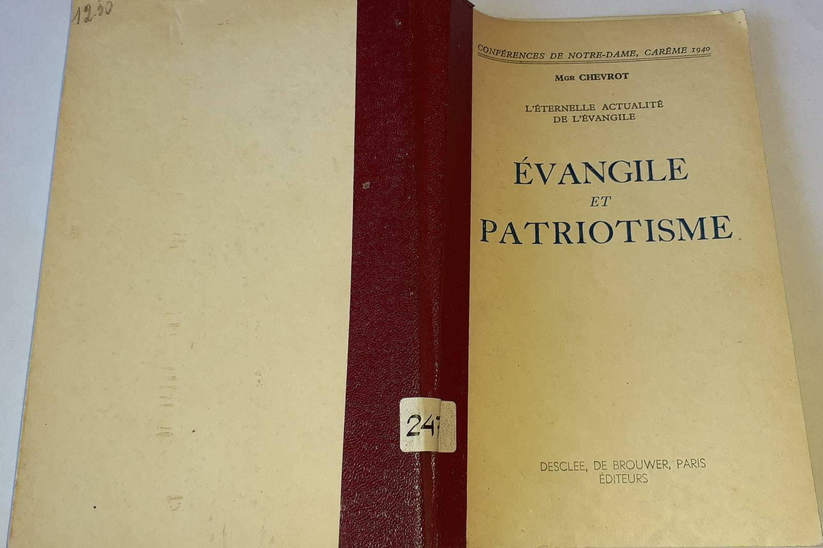 Evangile et patriotisme - copertina