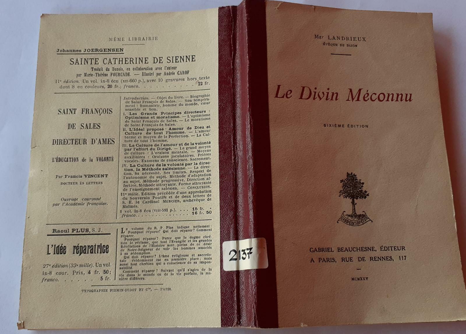 Le Divin Meconnu - copertina