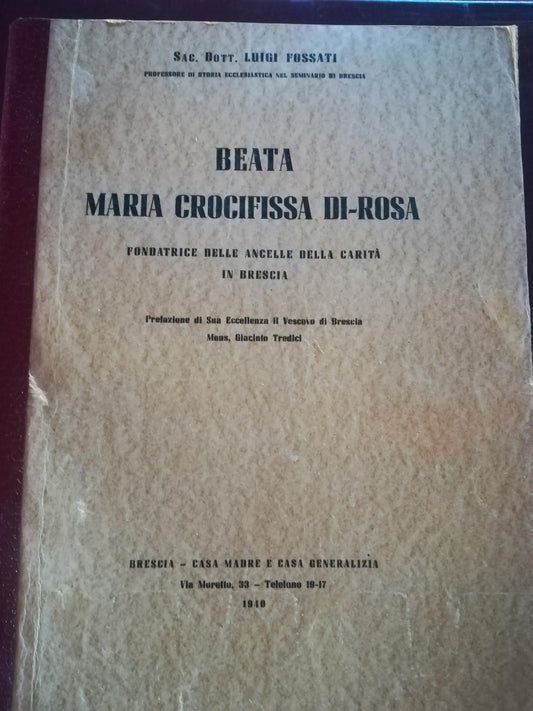 Beata Maria Crocifissa di - Rosa - copertina