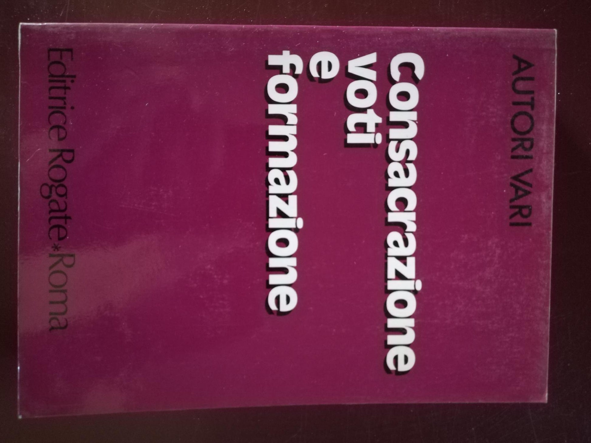 Consacrazione voti e formazione - copertina