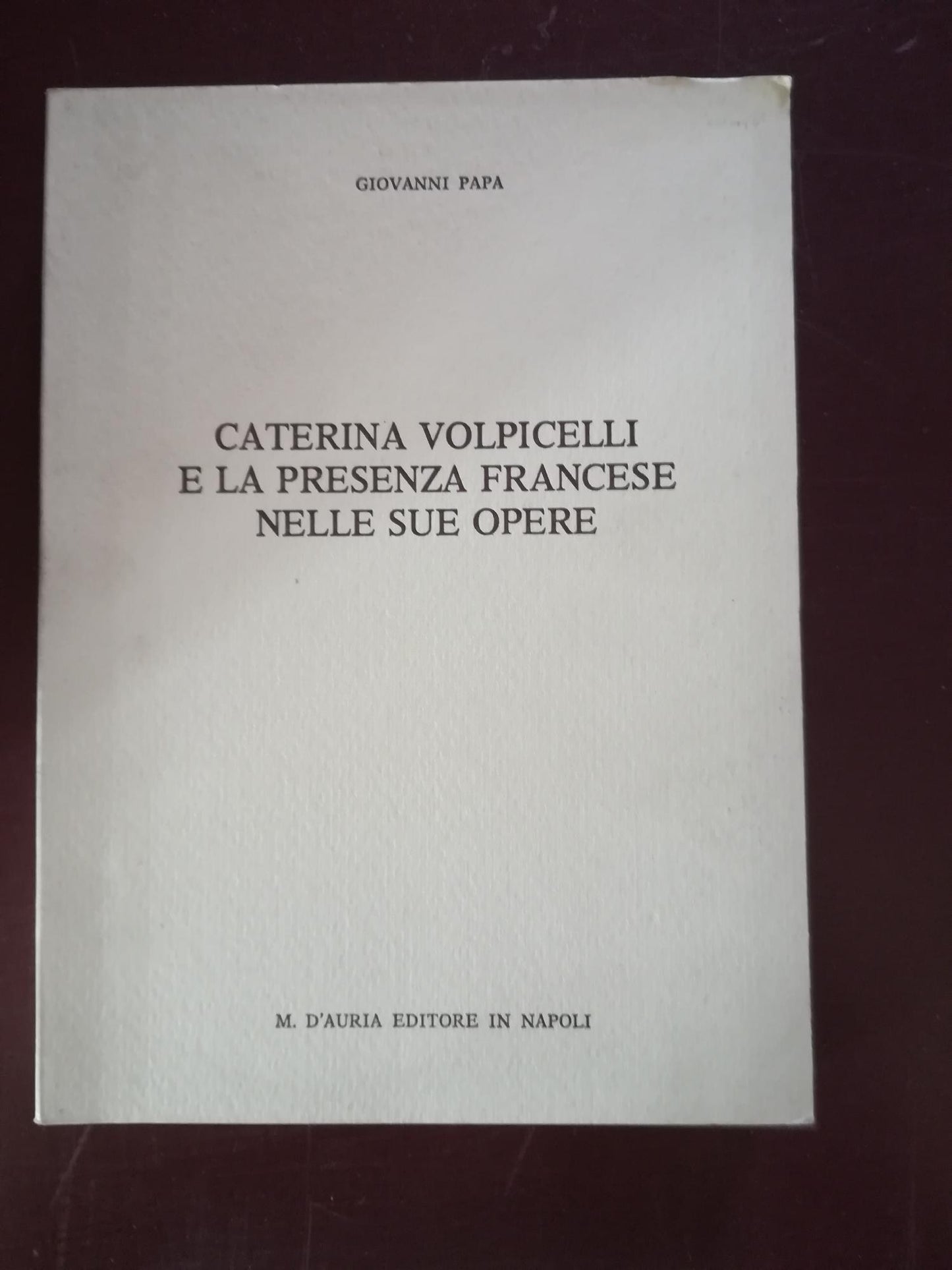 Caterina Volpicelli e la presenza francese nelle sue opere - copertina