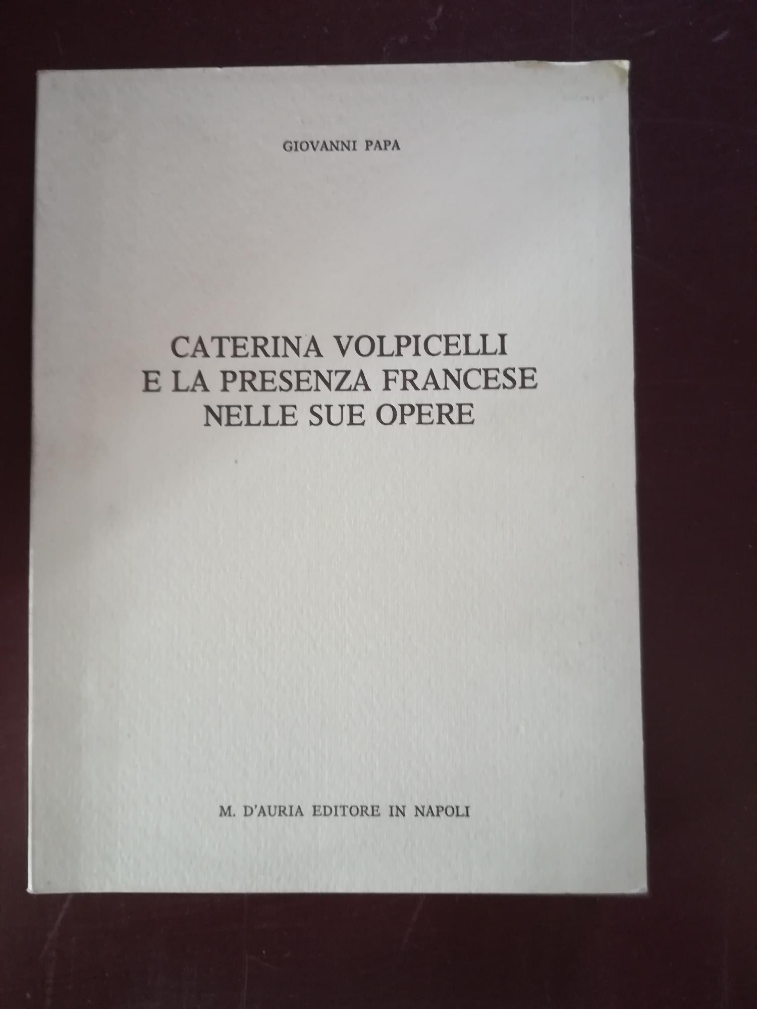 Caterina Volpicelli e la presenza francese nelle sue opere - copertina