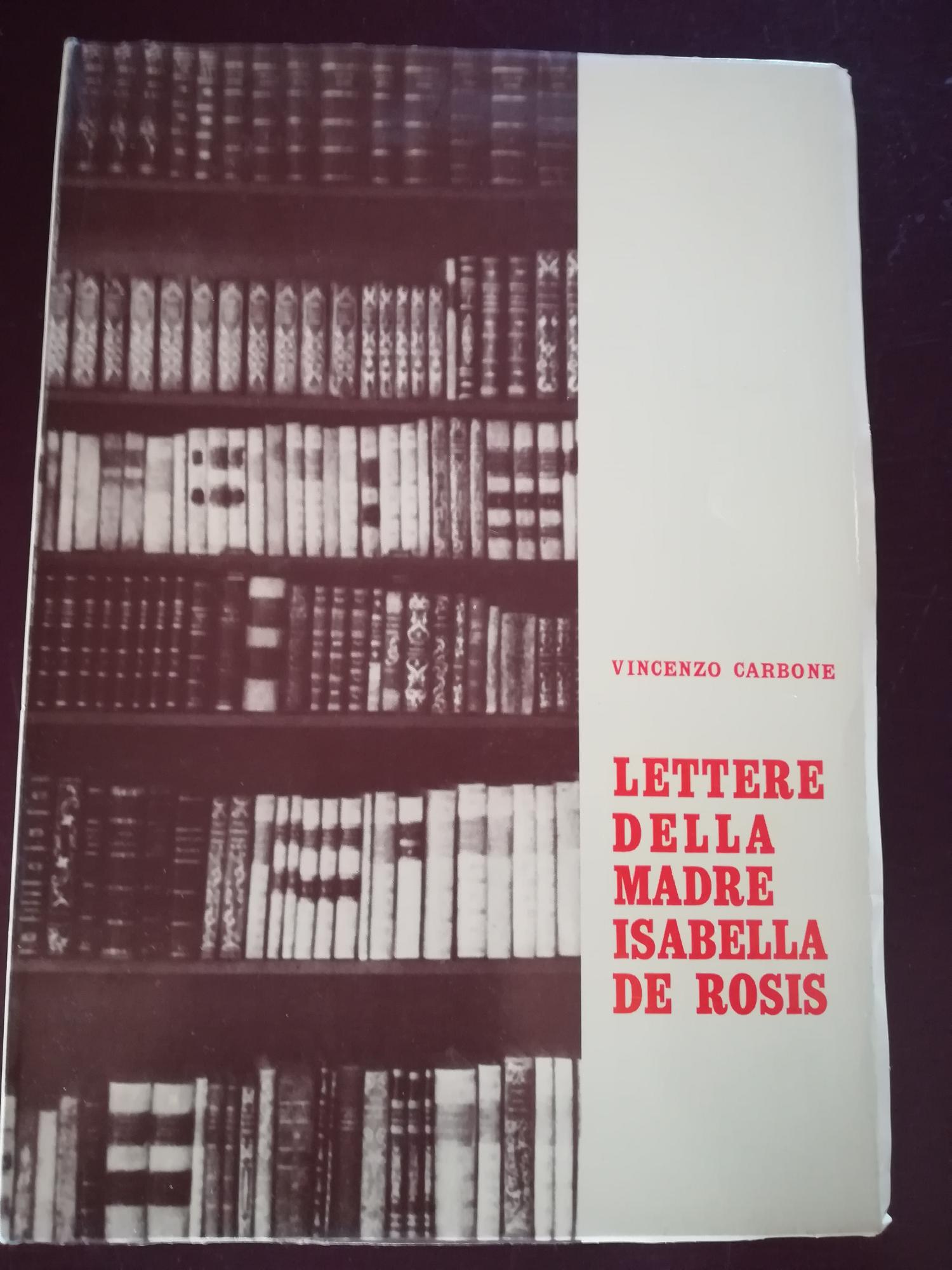 Lettere della Madre Isabella de Rosis - copertina
