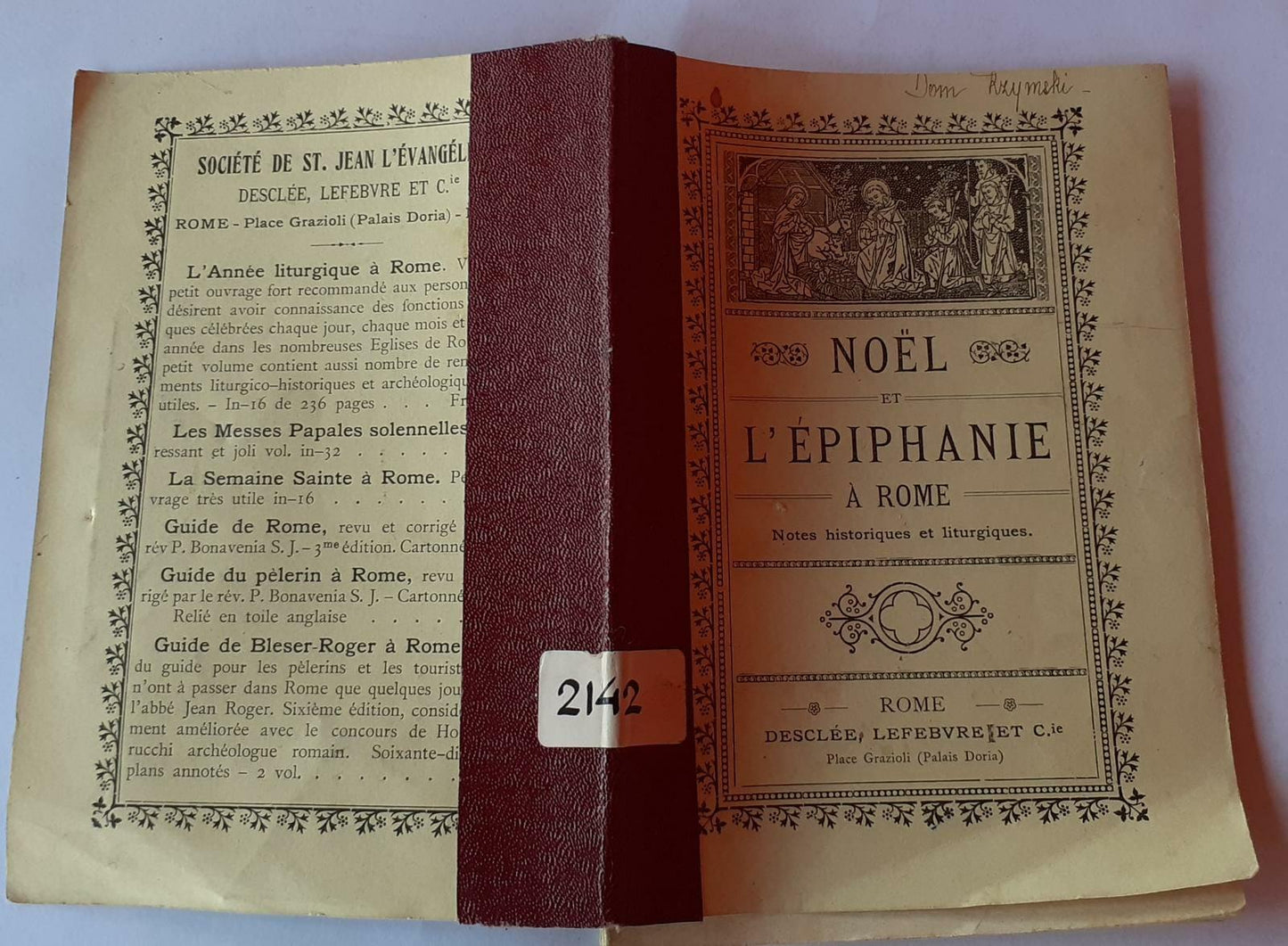 Noel et l'epiphanie a Rome. Notes historique et liturgiques - copertina