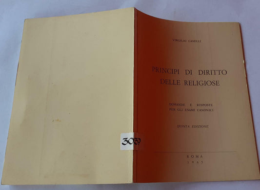 Principi di diritto delle religiose. Domande e risposte per gli esami canonici - copertina