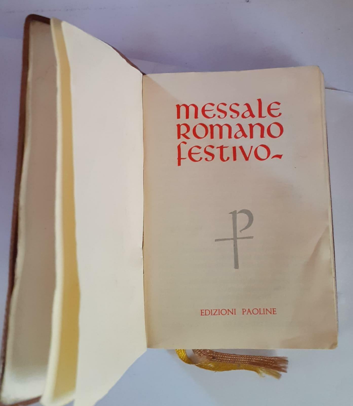 Messale romano festivo - copertina