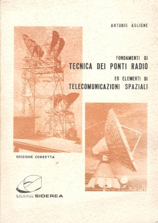 Fondamenti di tecnica dei ponti radio ed elementi di telecomunicazioni spaziali - copertina