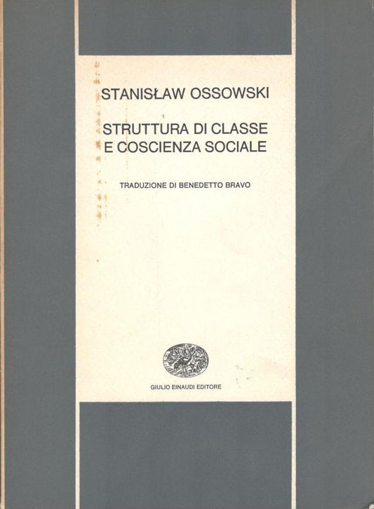 Struttura di classe e coscienza sociale - copertina