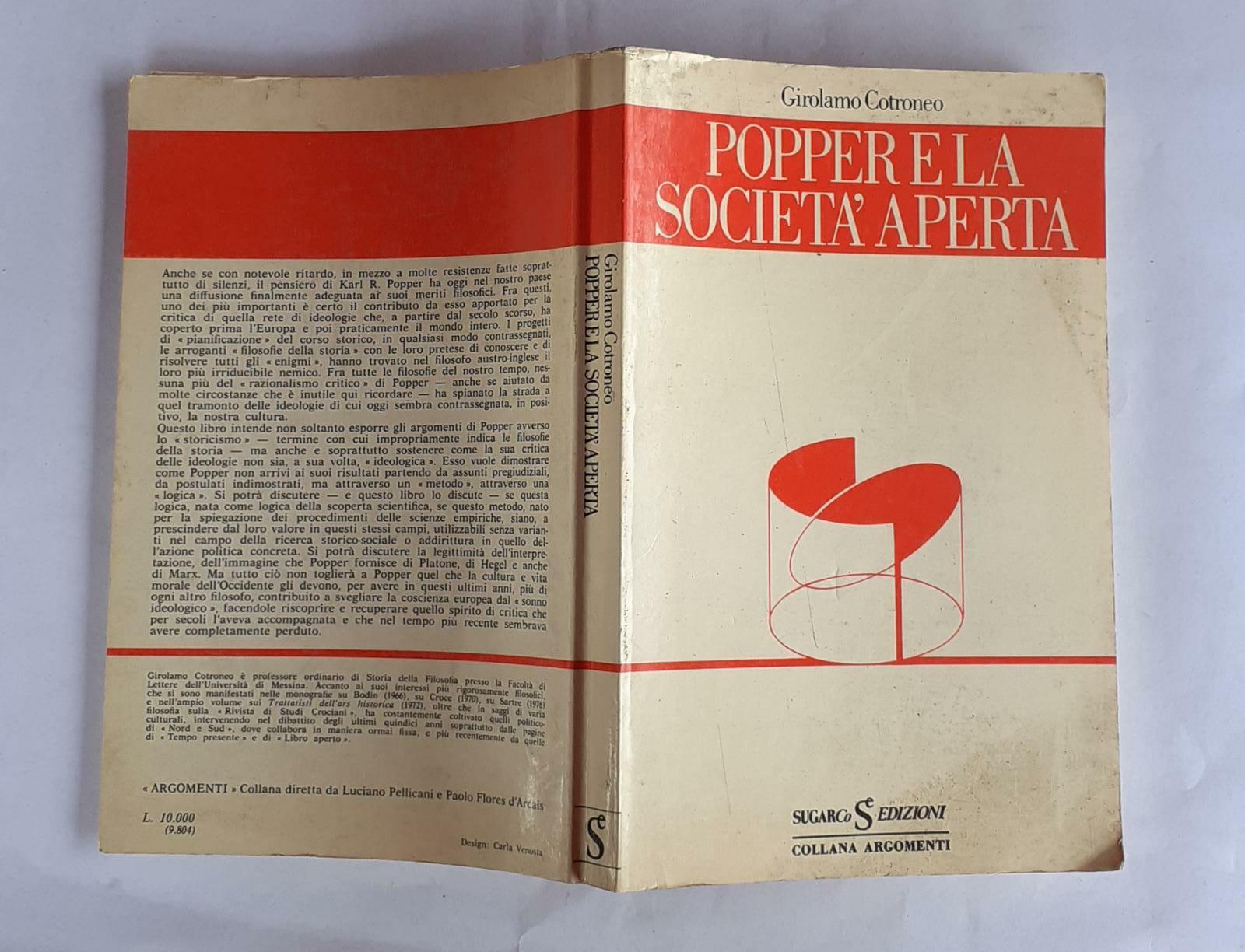 Popper e la societa' aperta - copertina