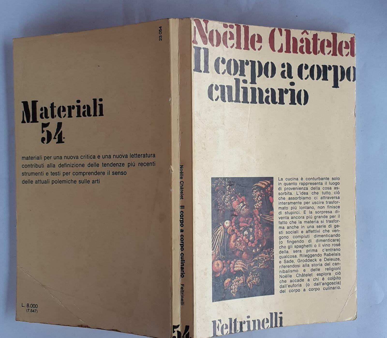 Il corpo a corpo culinario - copertina