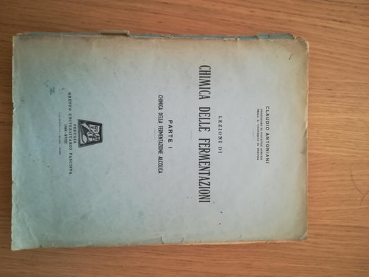 Lezioni di chimica delle fermentazioni - copertina