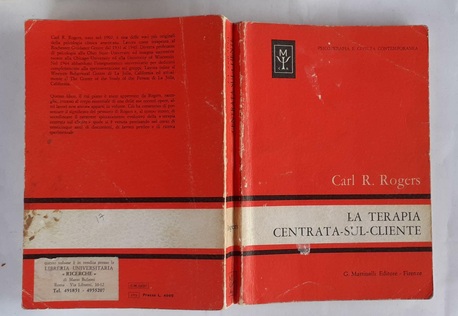 La terapia centrata sul cliente - copertina