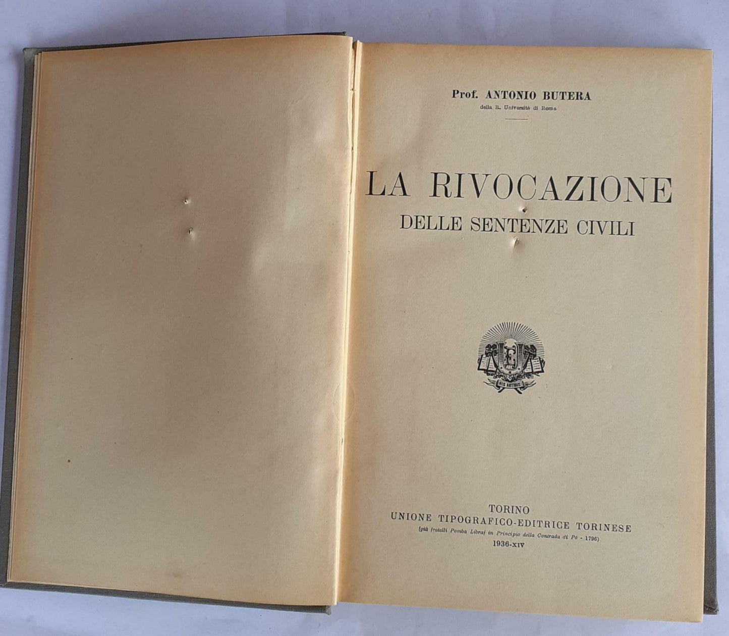 La rievocazione delle sentenze civili - copertina