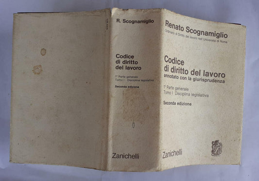 Codice di diritto del lavoro 1 parte generale - copertina