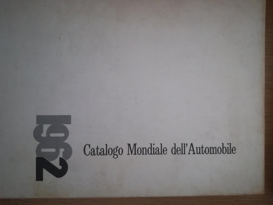 Catalogo Mondiale dell'Automobile. 1962 - copertina