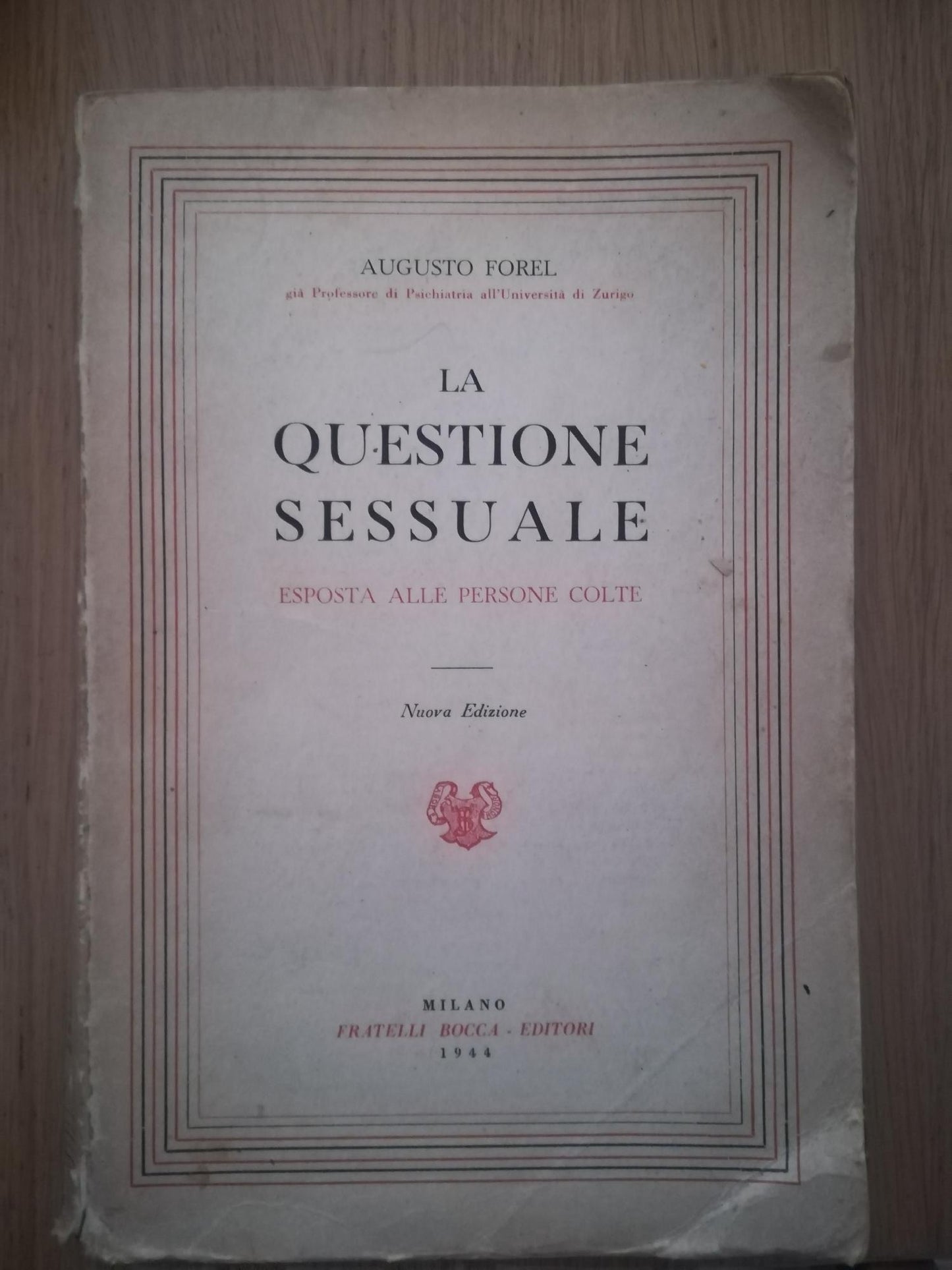 La questione sessuale - copertina