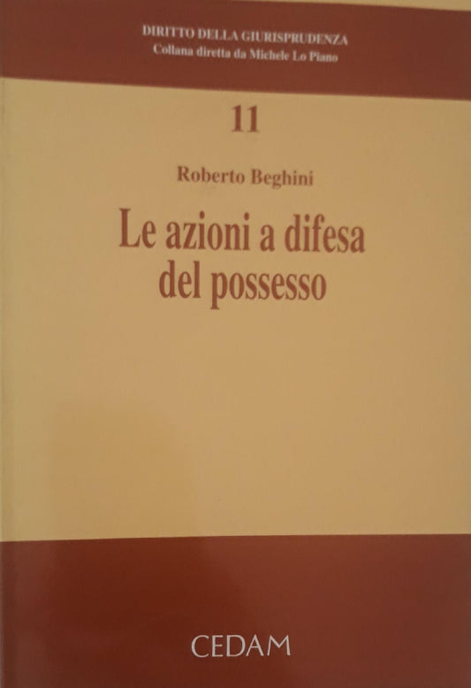 Le azioni a difesa del possesso - copertina