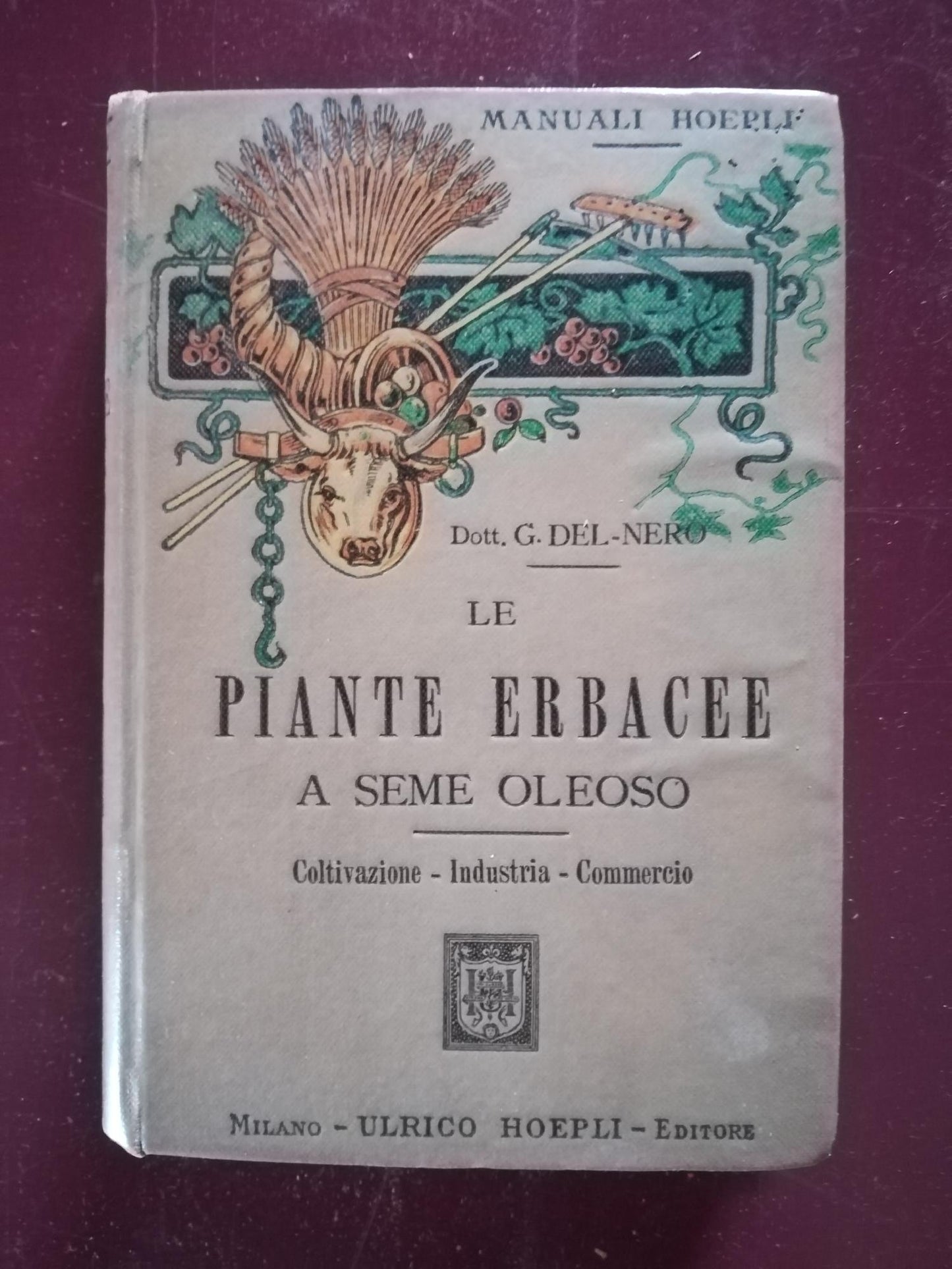 Le piante erbacee a seme oleoso - copertina