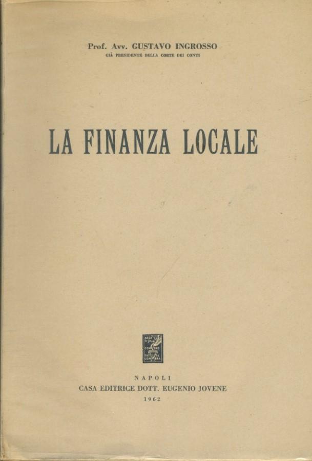 La finanza locale - copertina